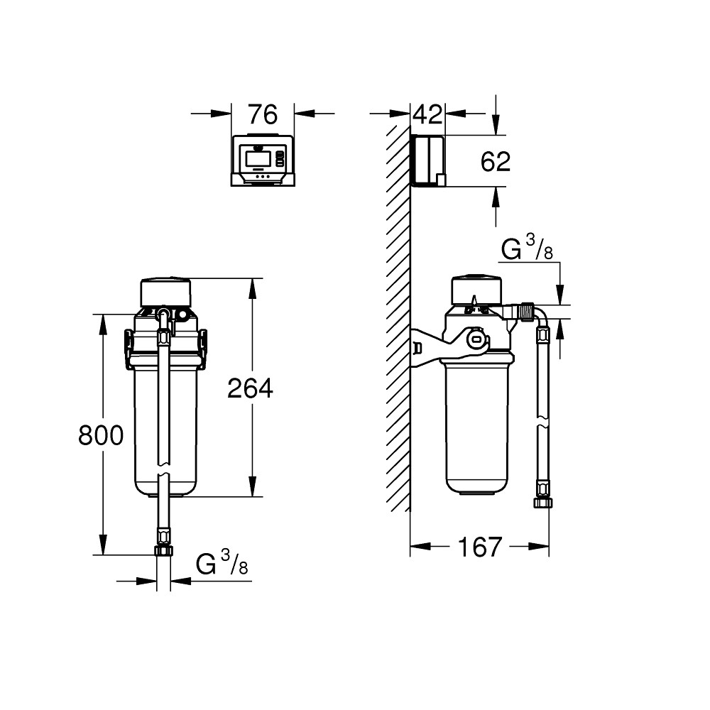 GROHE Blue Pure Ultrasafe filter starter sæt GROHE Pure filtersæt