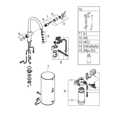 GROHE Red Duo - Chrome - C-pip - Storlek L