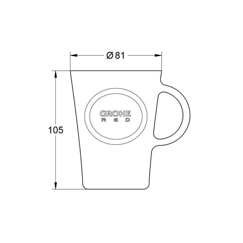 GROHE Red Te-glas (4 st) Tillbehör