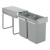 Avfallssorteringssystem 30 cm 2x15L Wastesystems